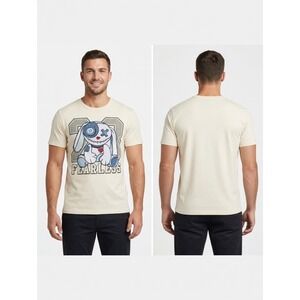 CR24 Bordo Cromato Chrome Edge T-Shirt Mens XL Cream Fearless 23 Patch Graphic